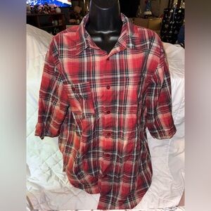 Rvca Evan Mock Palaka Short Sleeve Shirt